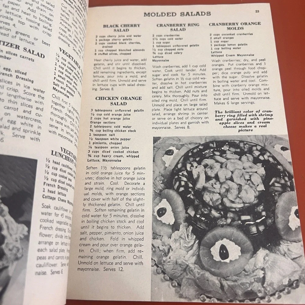 Vintage 1951 500 Delicious Salad Recipes Cookbook Culinary Arts Institute Retro